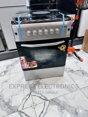Essential New Grey Gas Cooker Oven Rotisserie 4b 60/60