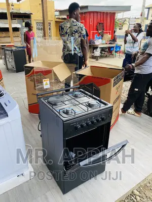 Durable Volcano 50x50 3gas + 1 Electric Burner(Black)+ Oven