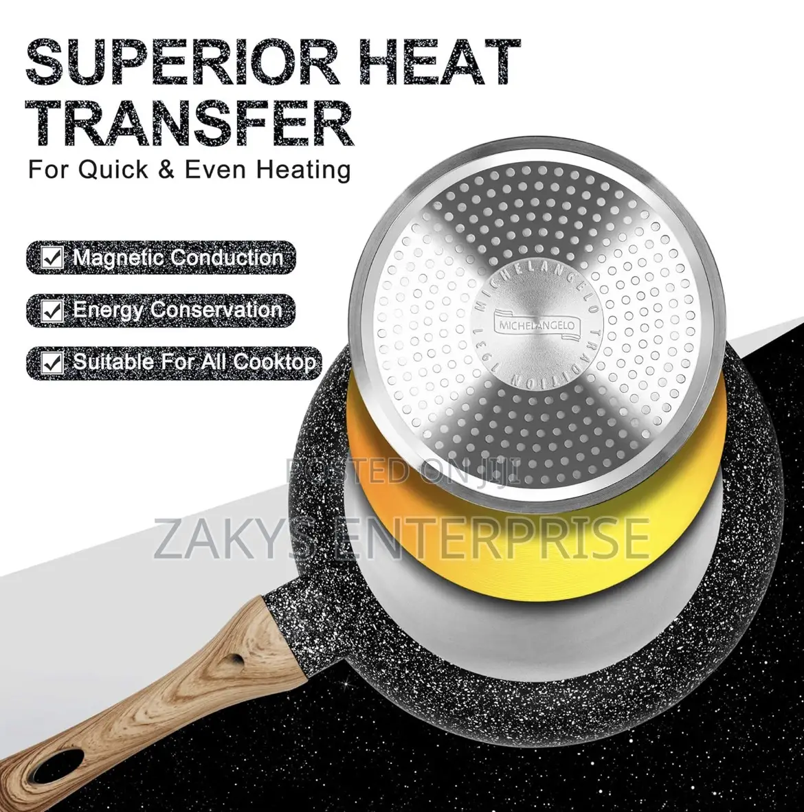 Granite Fry Pan 3set