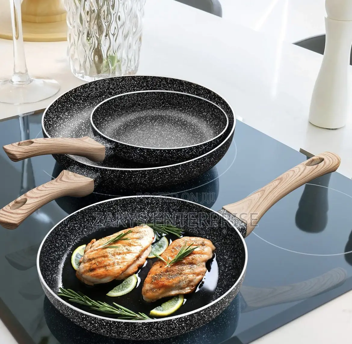 Granite Fry Pan 3set