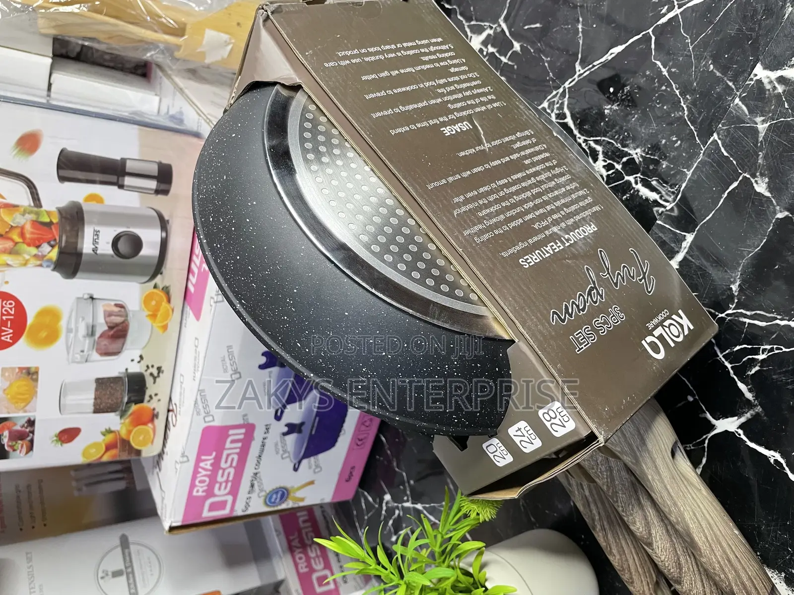 Granite Fry Pan 3set