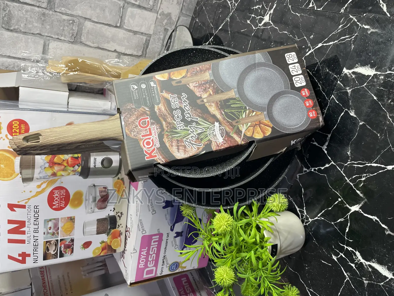 Granite Fry Pan 3set