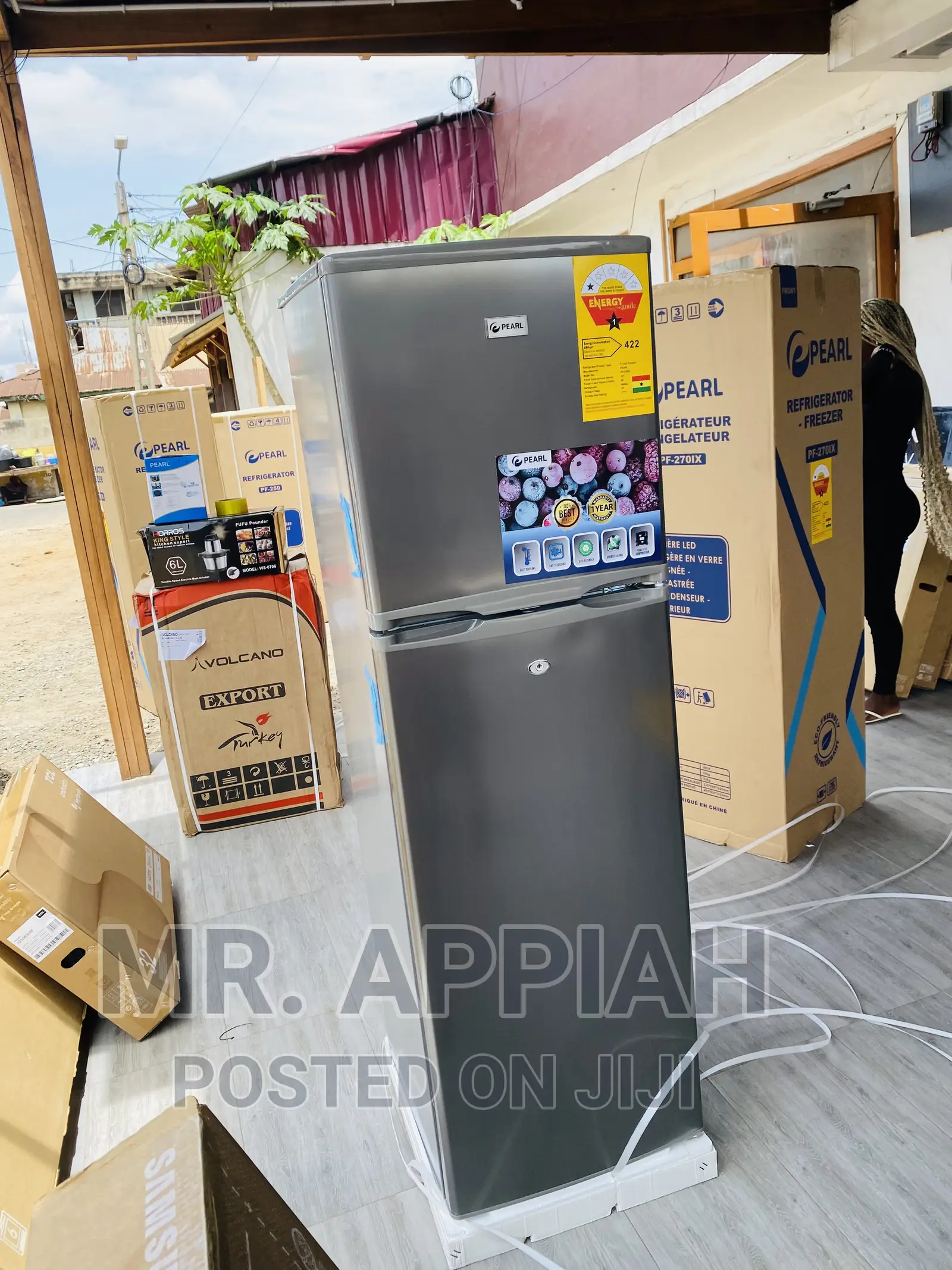 Durable Pearl Double Door Refrigerator(PF-270 Ix)166ltr.
