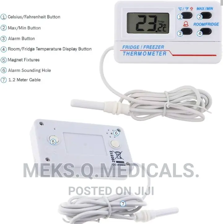 Fridge Thermometer Digital