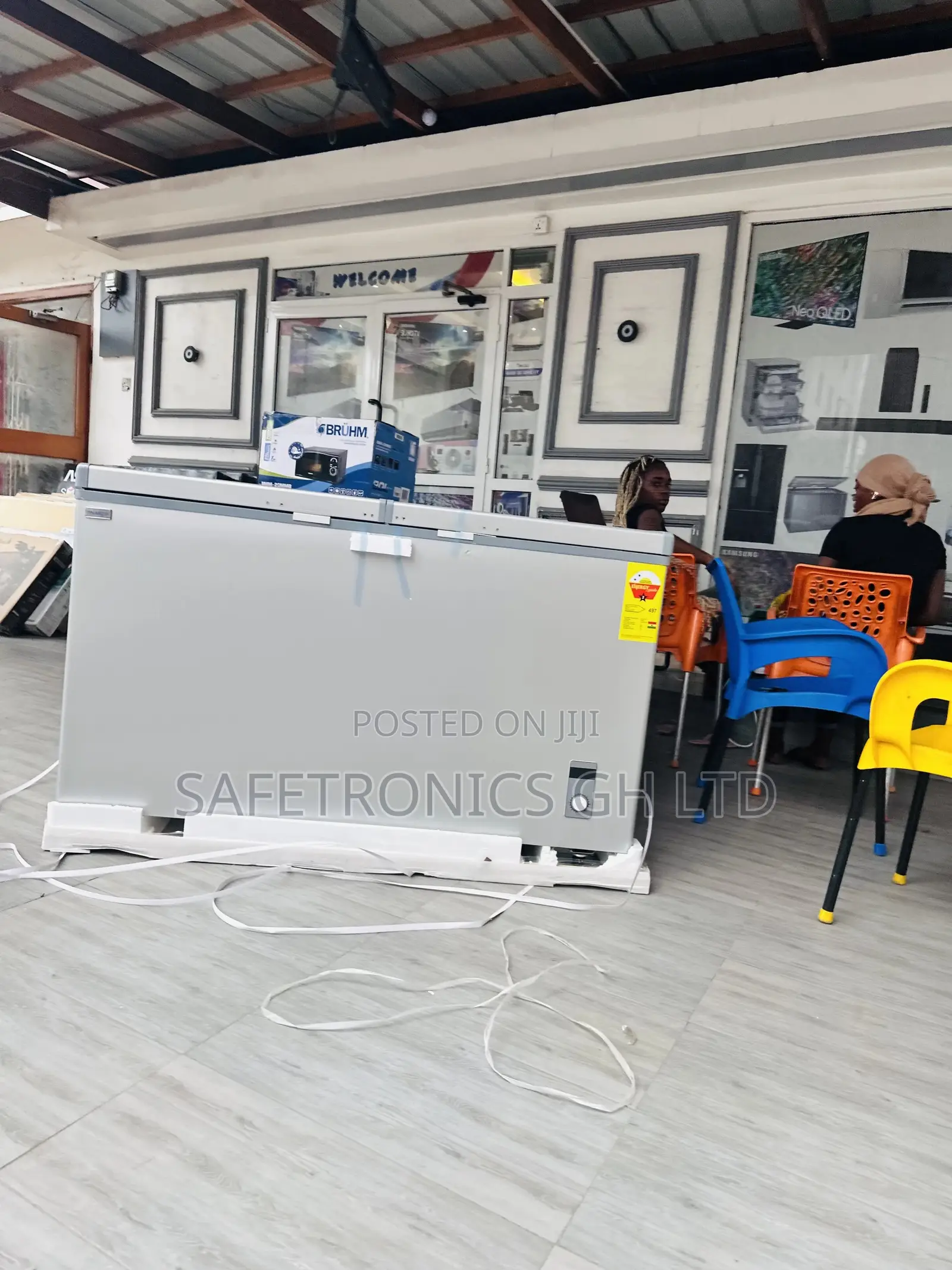 Electric 425L Chestfreezer Nasco Doubledoor Nas-500fl-Dd