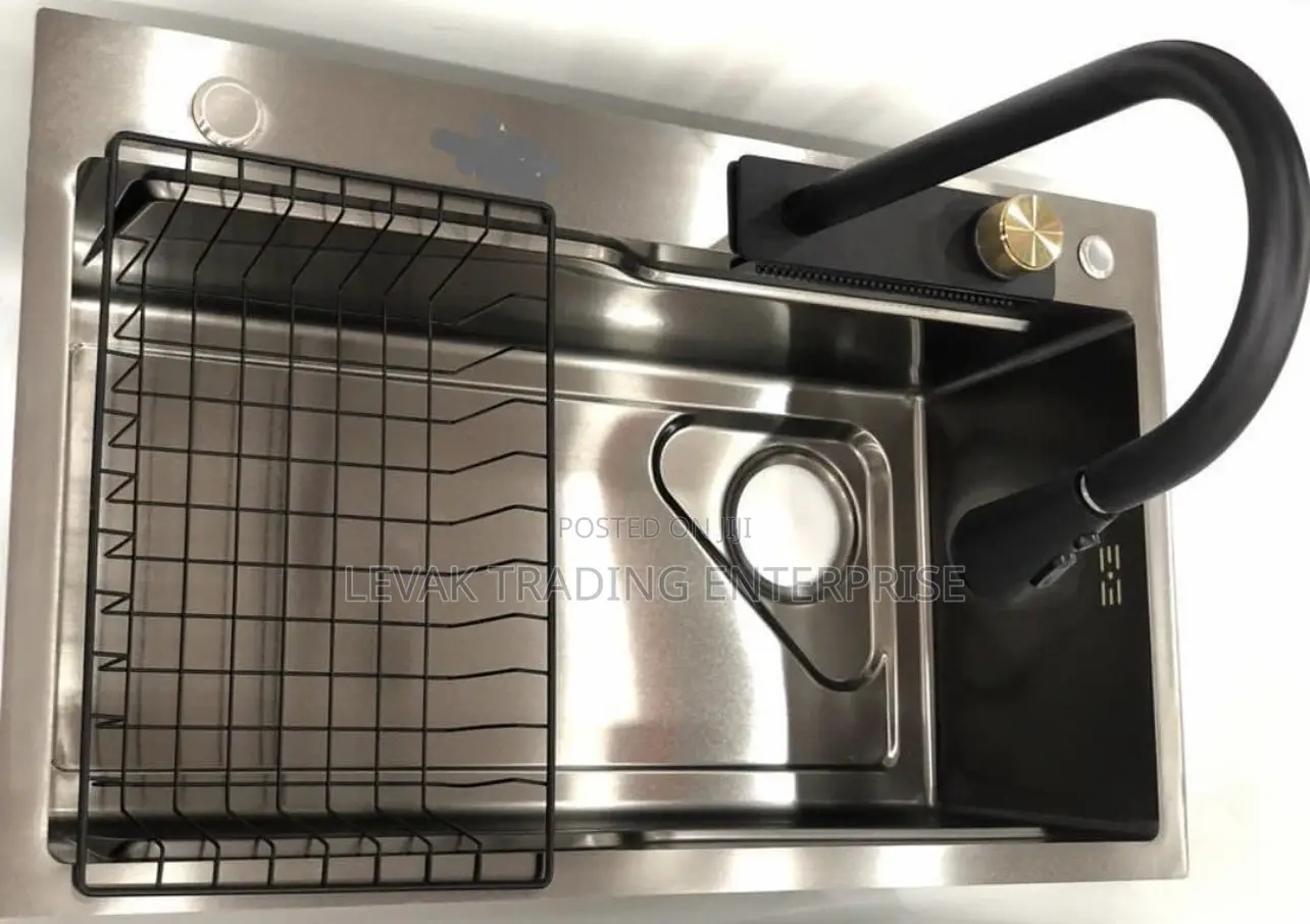 Deep Black Kitchen Sink- Deep Sink - Black Sink