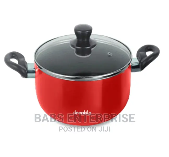 Decakila Aluminum Pot With Lid 24 Cm Kmep009b