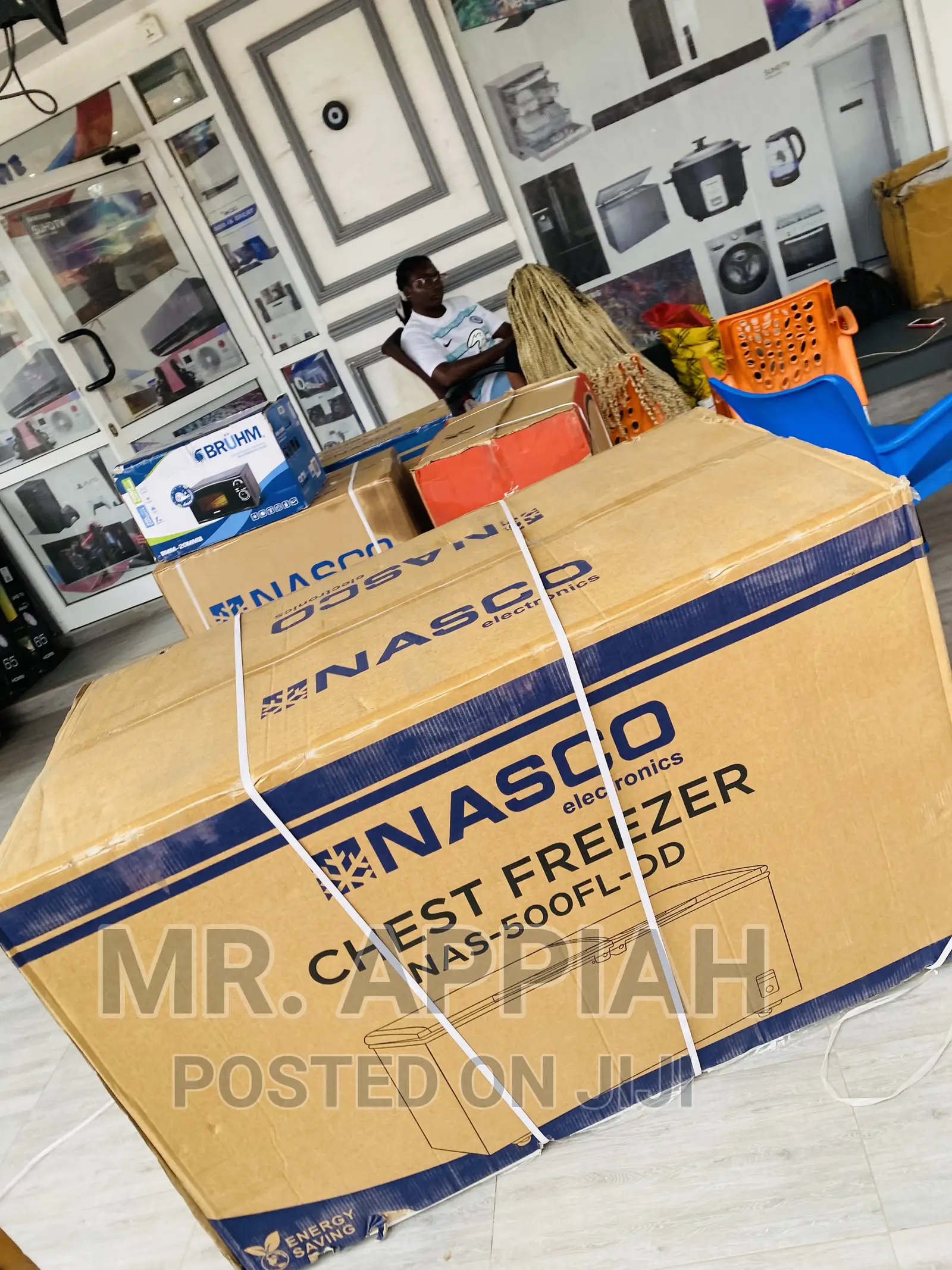 Sealed in Nasco 425ltr Double Door Freezer Nas-500fl-Dd 