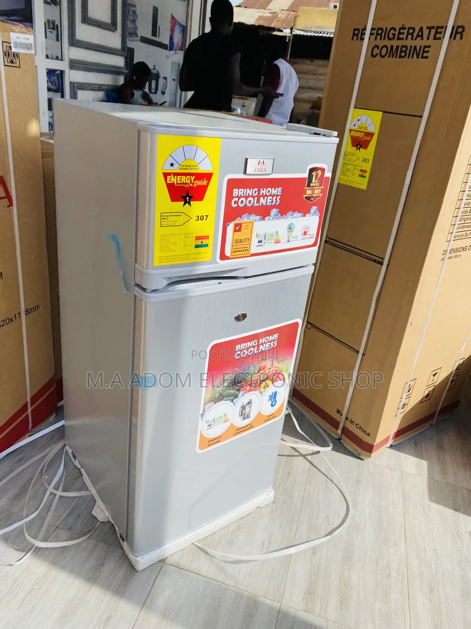 Durable and Affordable Zara 12TM Double Door Refrigerator 
