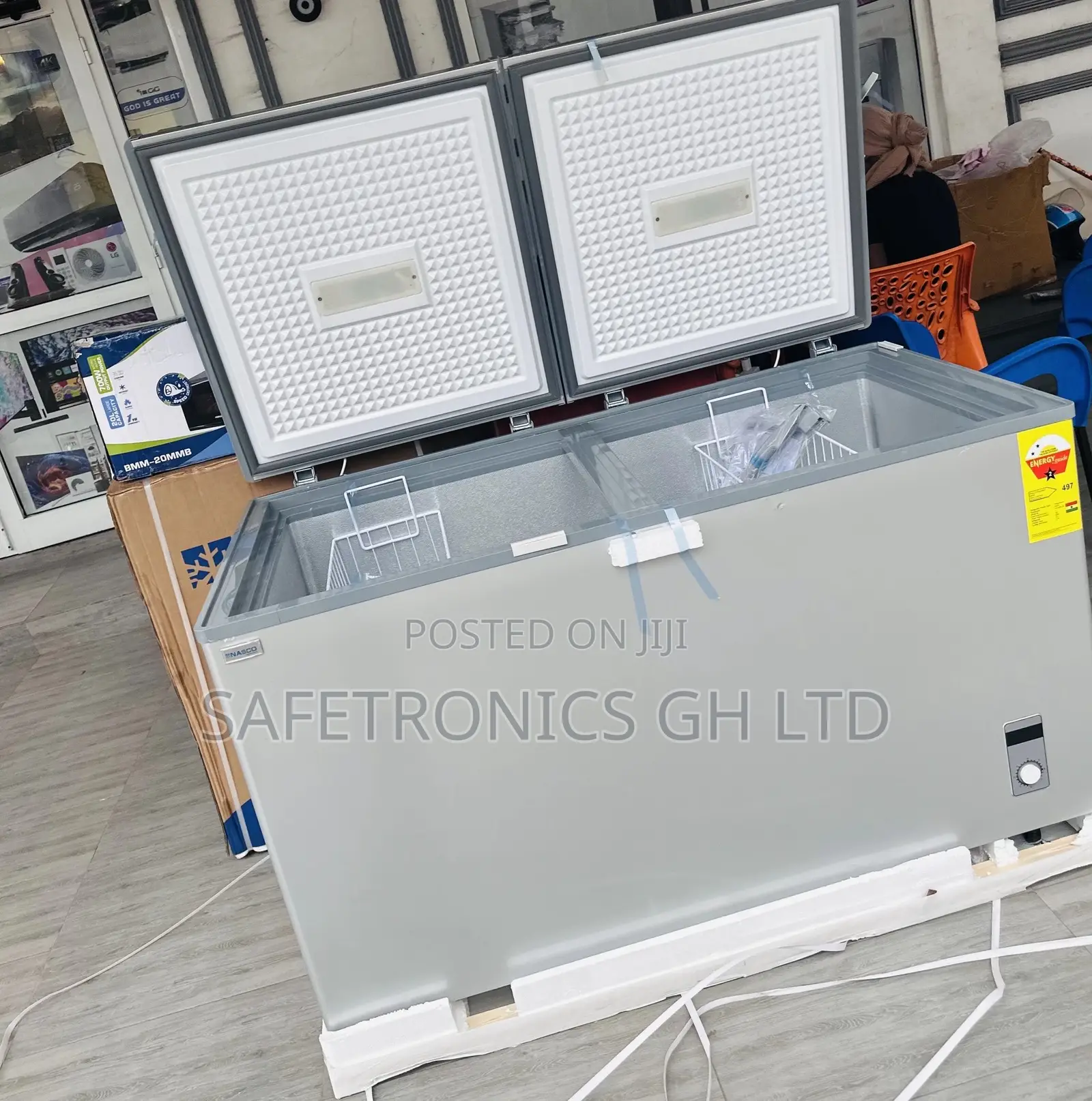 Electric Doubledoor 425L Chestfreezer Nas-500fl-Dd Nasco 