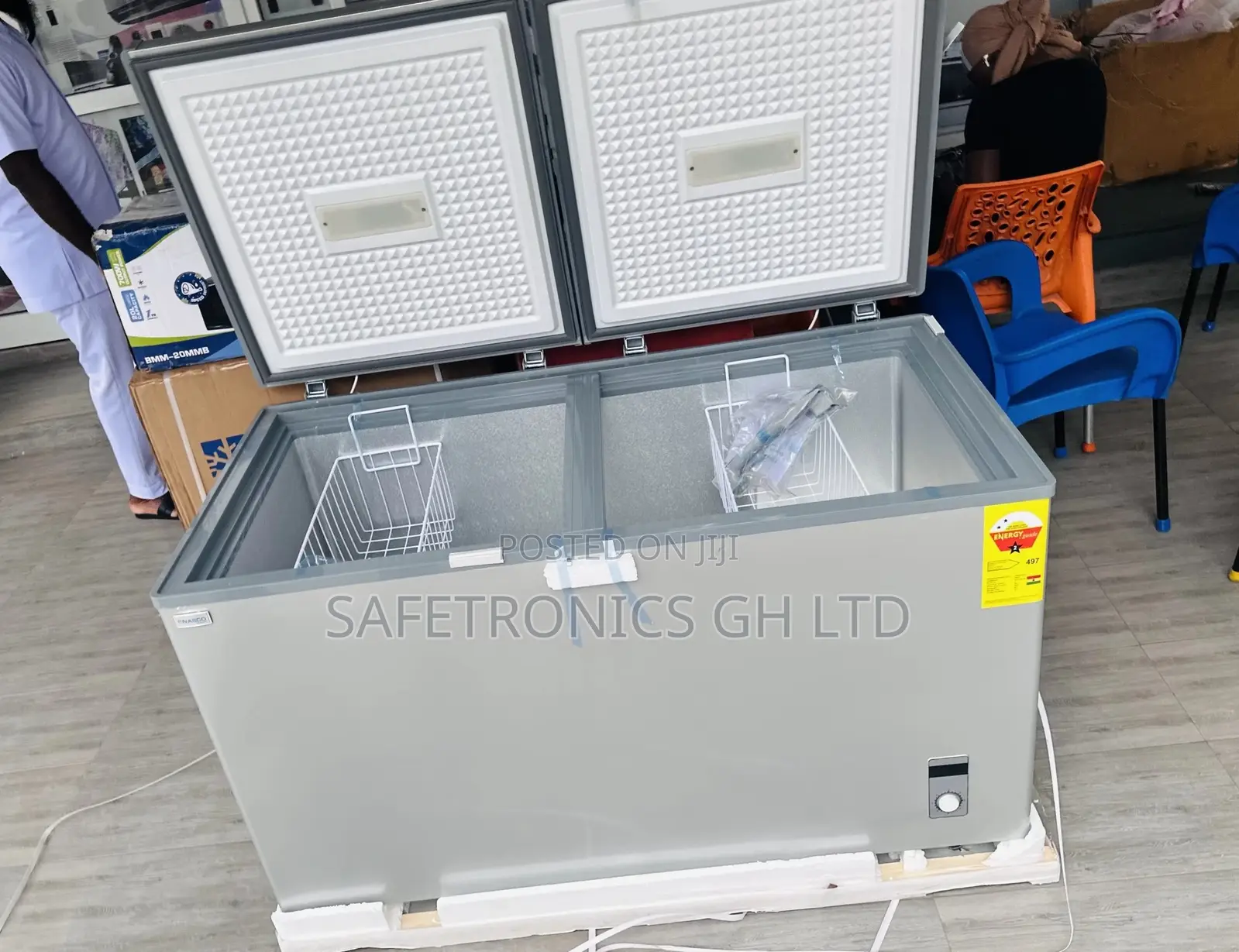 Nasco Electric Chestfreezer 425L  Nas-500fl-Dd Doubledoor