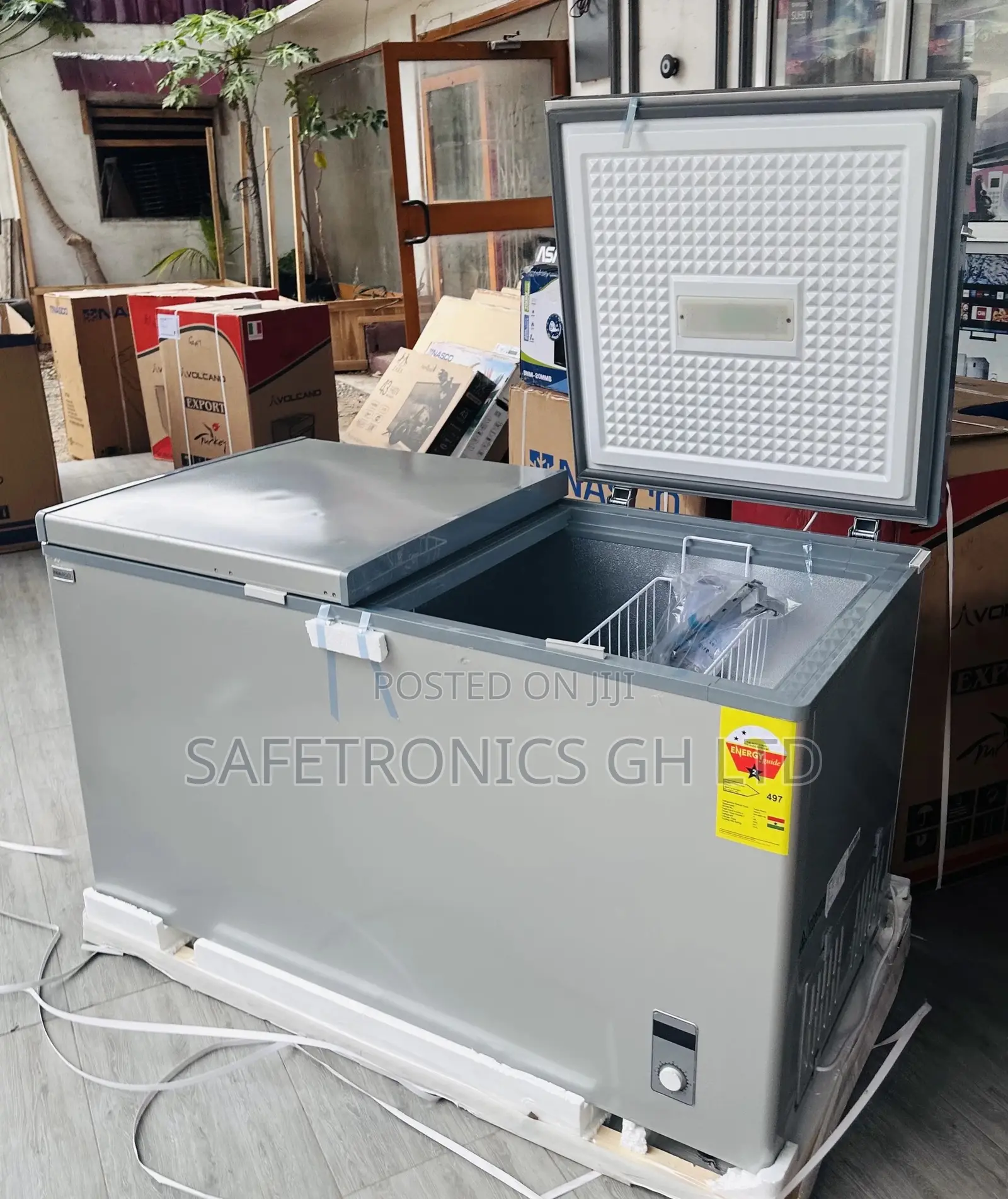 Doubledoor Nasco 425L Electric Nas-500fl-Dd Chestfreezer