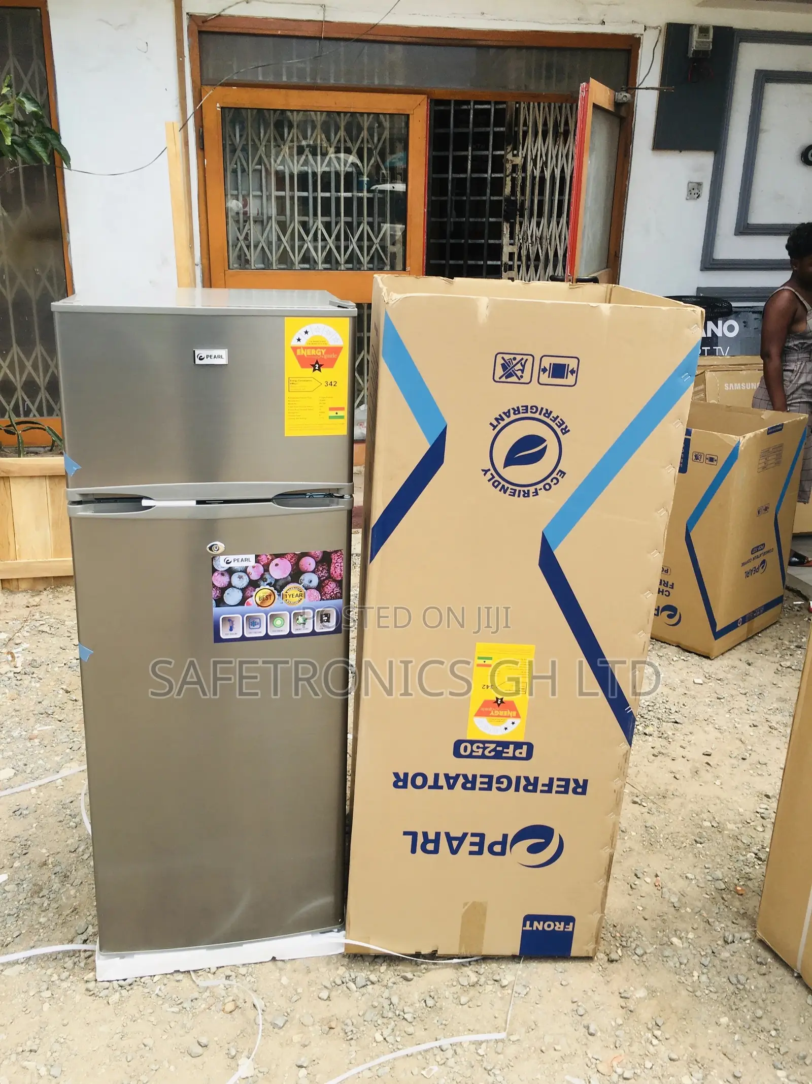  Pearl Pf-250 205L Electric Topfreezer Doubledoor Fridge 