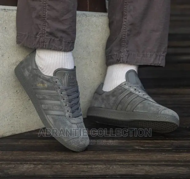 Gazelle Womens Dark Grey Gazelles Shop Mens Grey Gazelle Trainers Sale  Adidas Gazelle Trainers In Grey