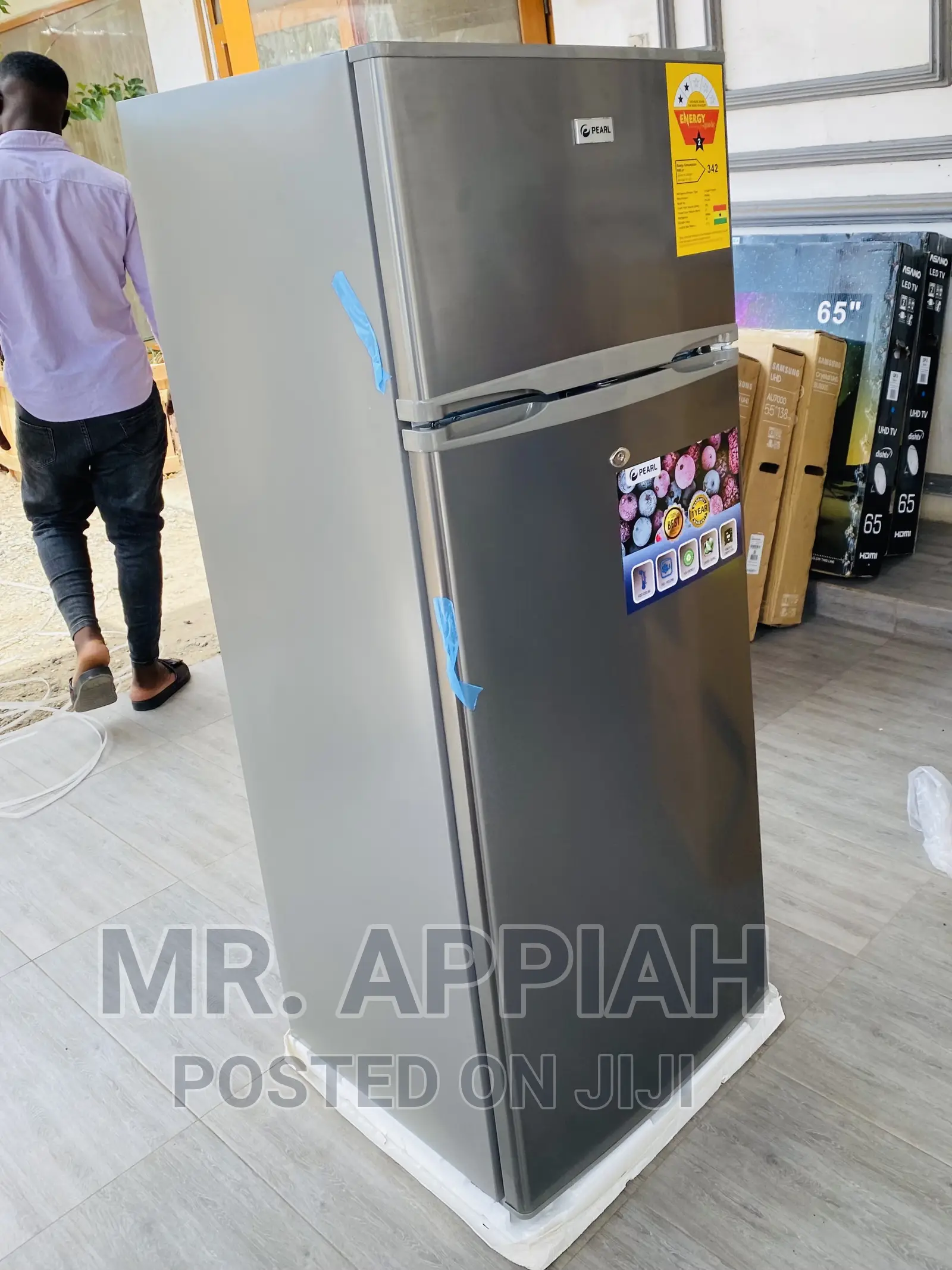 Lastet,Reliable and Affordable PearlPF-250 2 Door Fridge 