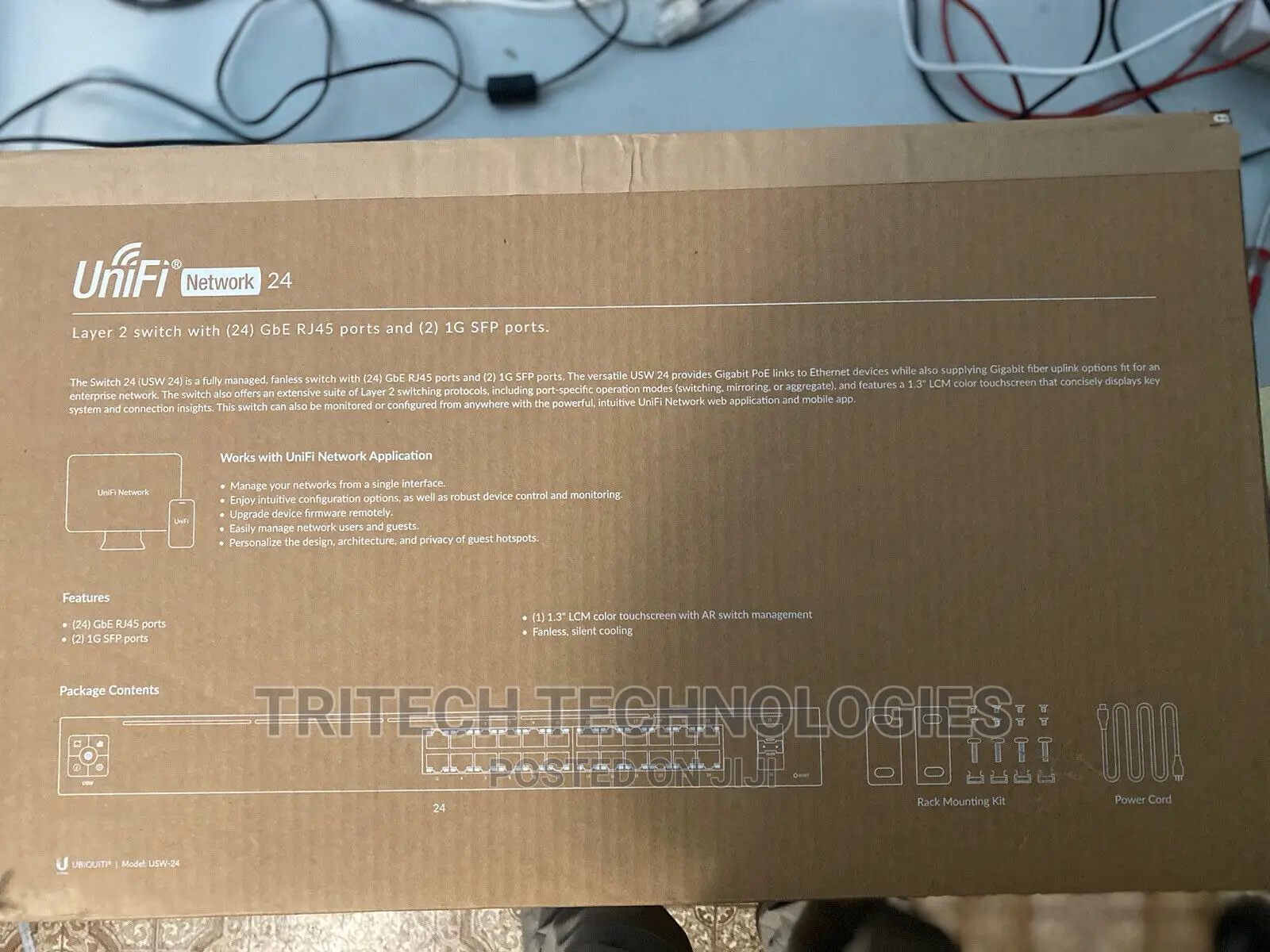 Ubiquity Unifi Gigabit 24 Port Poe Switch 95W Usw-24-Poe