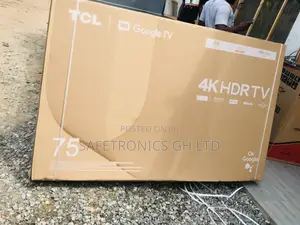 75 Inches Glossy Electric Led TCL HDR Black