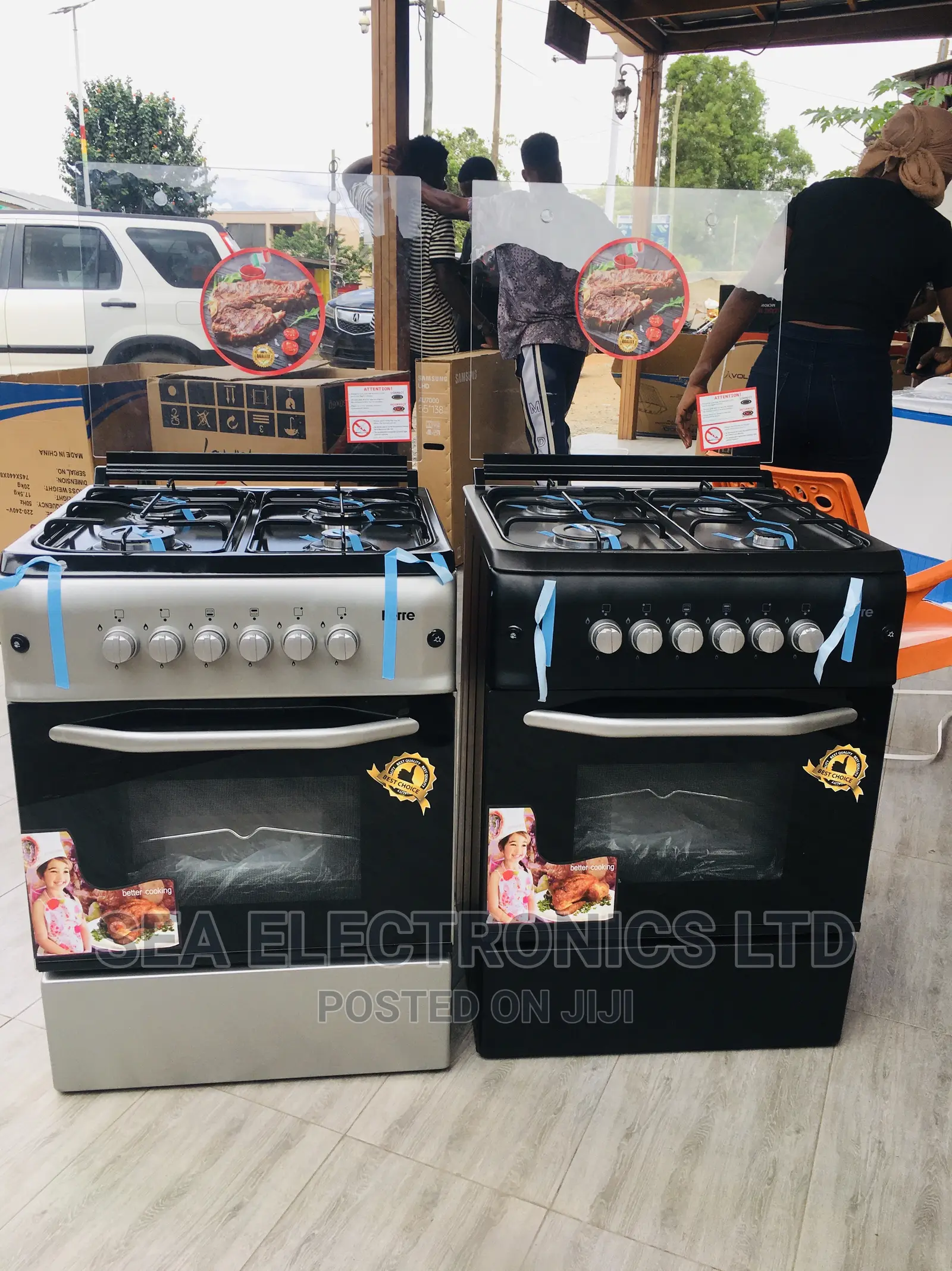 60x60 Volcano Ferre 4 Burner Oven And Grill Cooker