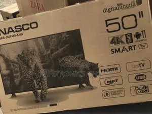 50 Inches LED Smart Ultra Nasco Glossy Black Electric Tv