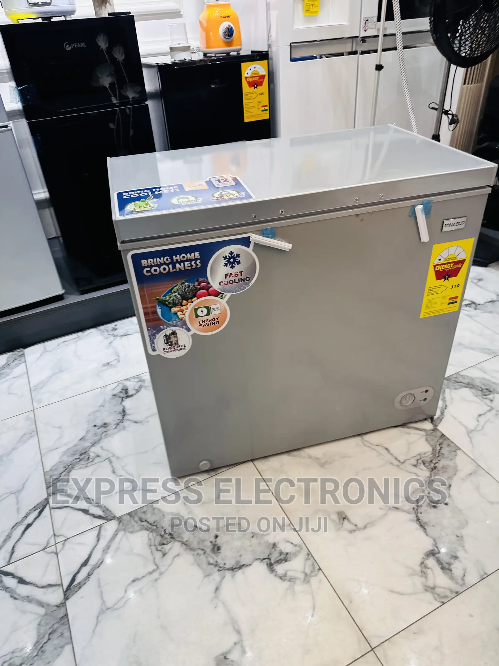 Grey Color Chest Freezer Single Door 200L Nasco