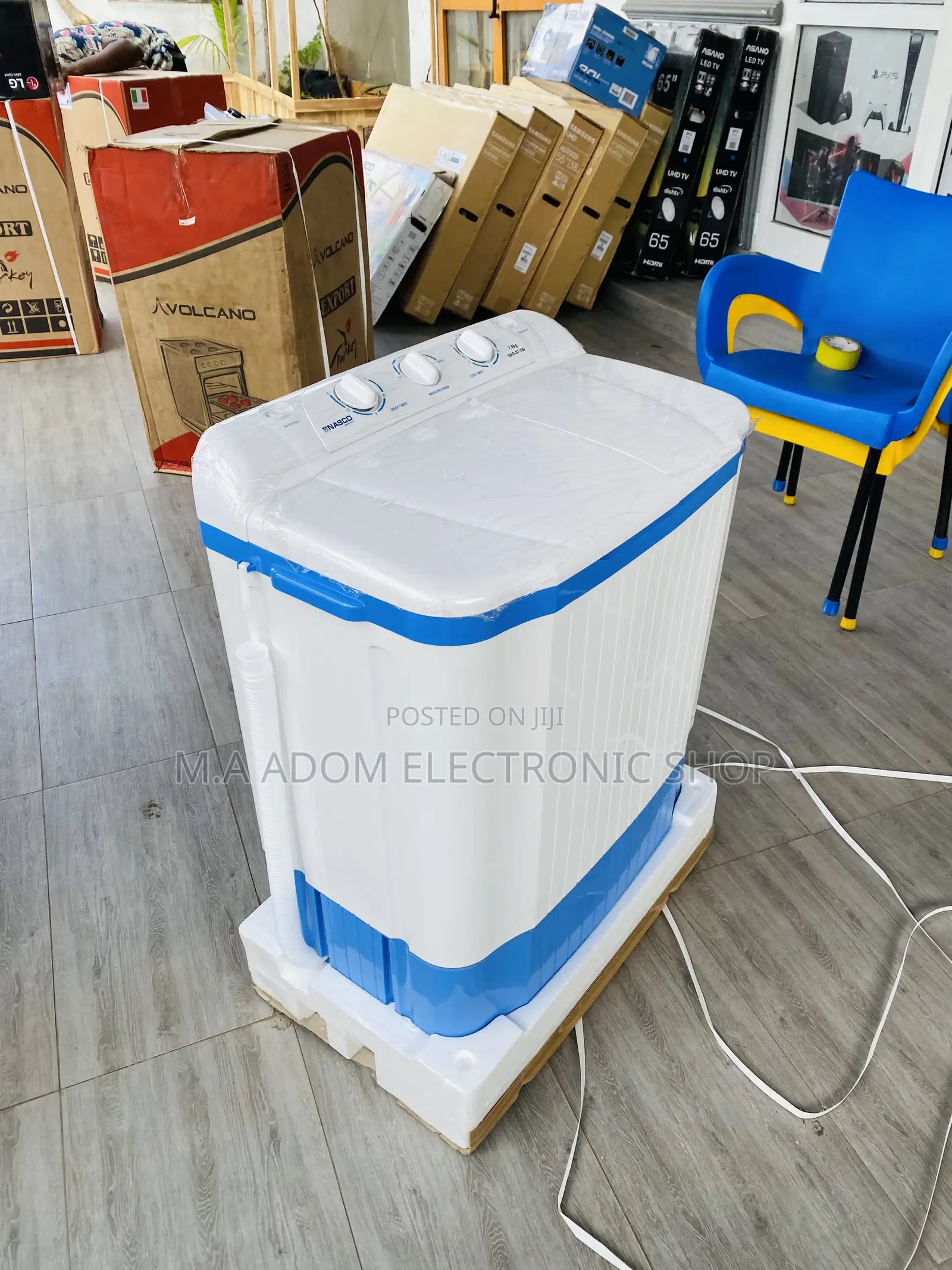Shop Reliable Nasco 7kg Top Load Washing Machine(White/Blue)