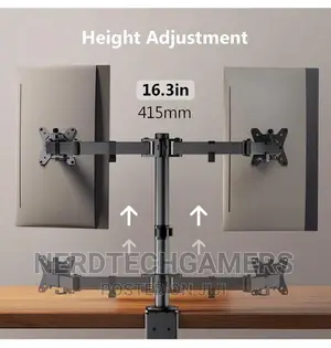 Ergear Dual Monitor Desk Mount, Fully Adjustable Dual