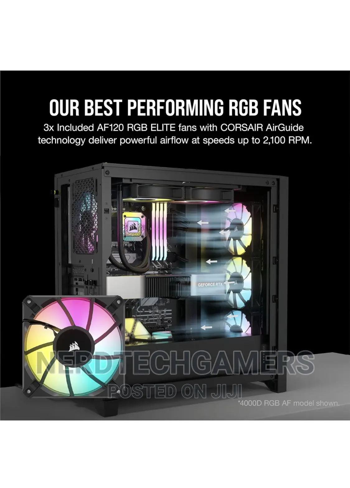 Corsair Icue 4000x RGB Airflow Mid-Tower - Black