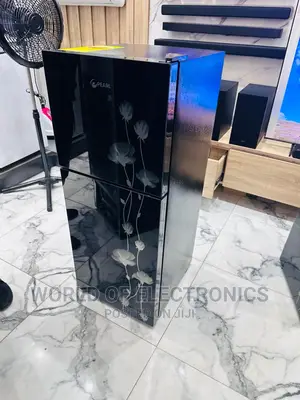 16T Double Door Fridge Pearl Black
