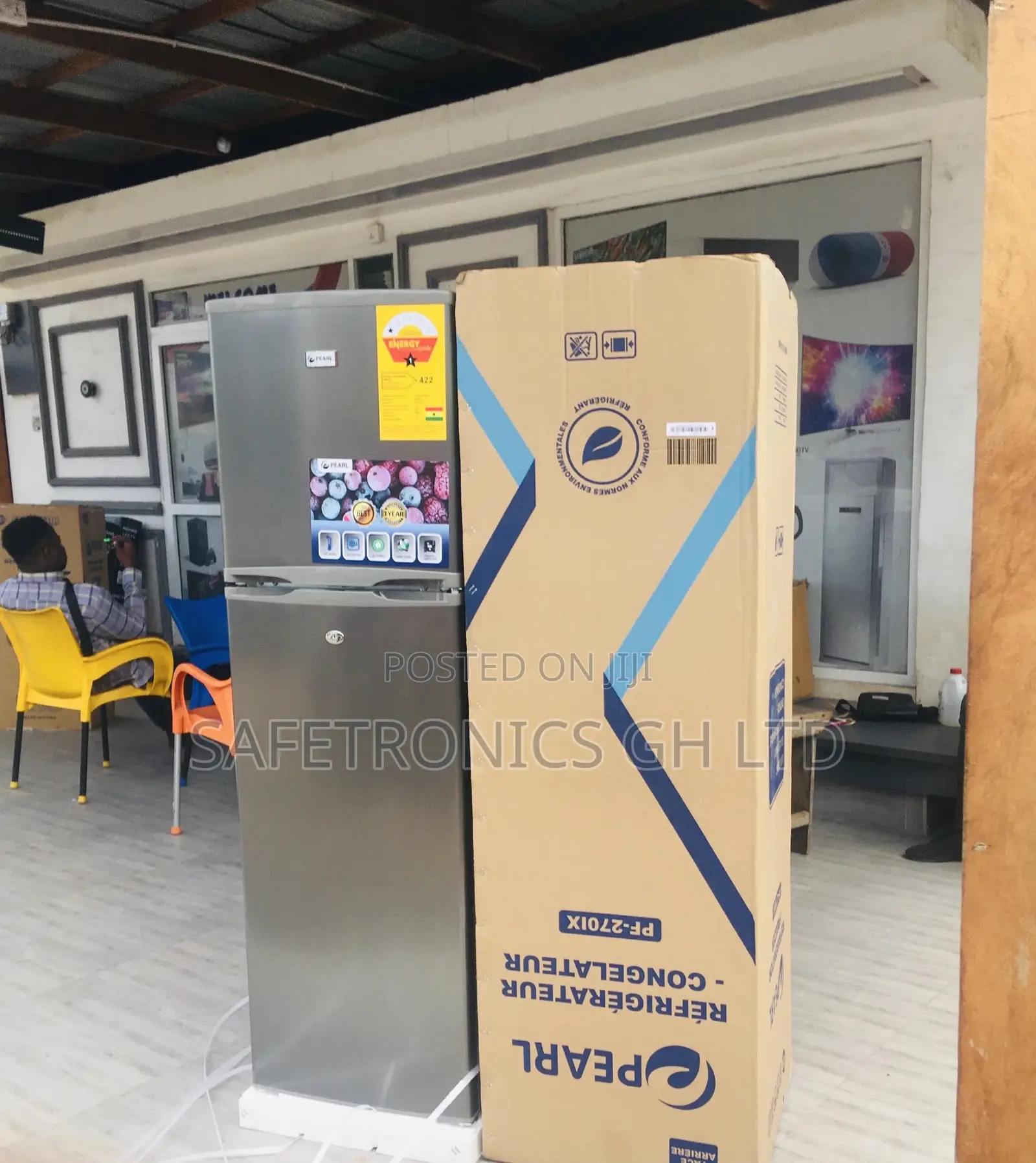 Electric 166 Liters Doubledoor Topfreezer Pearl Pf-270ix