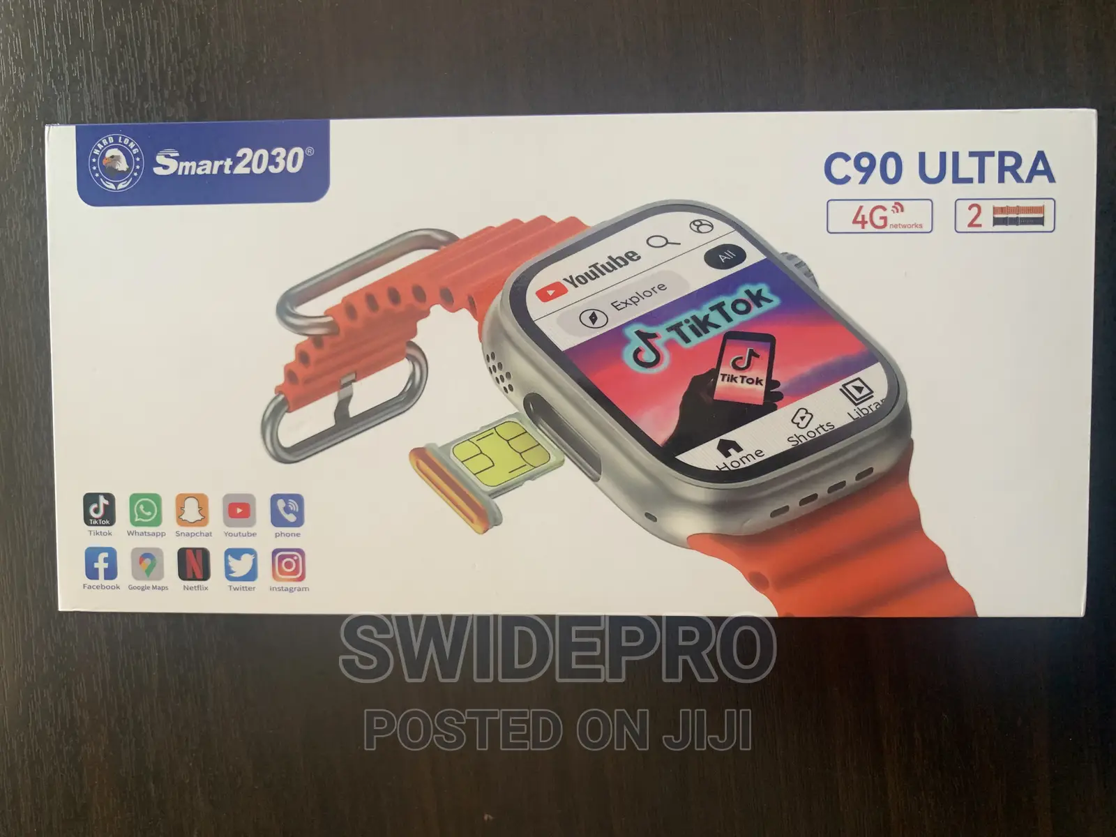 New C90 4g Sim Ultra Smart Phone Watch (Android)
