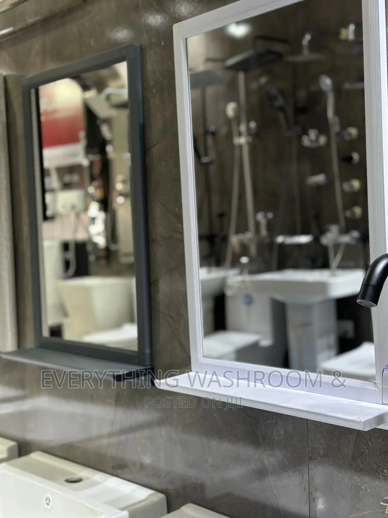 Cabinet Basin Mirror_wall Hung Basin Complete Set