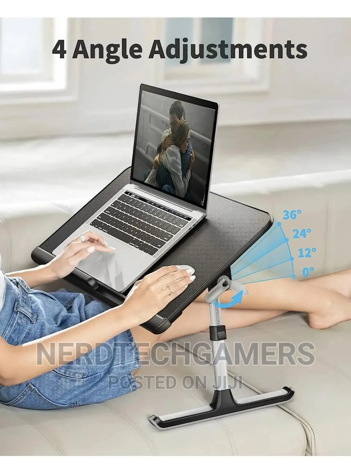 SAIJI Laptop Bed Tray Table, Laptop Computer Lap Desk For Be