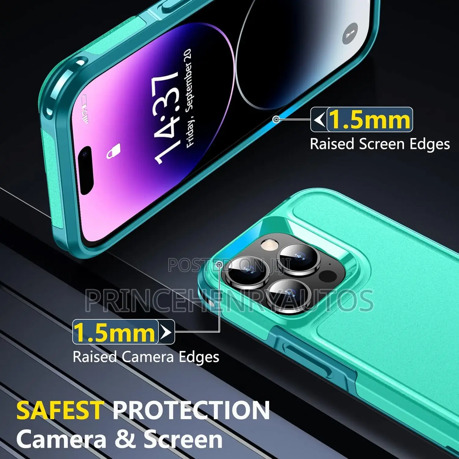 SPIDERCASE Military Grade 7in1 for iPhone 14 Pro Max Case,