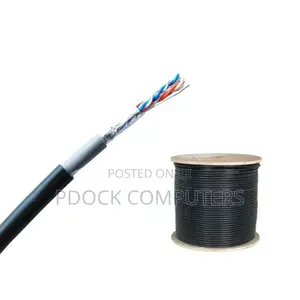 D-Link Cat 6 FTP Outdoor Cables PVC Double Jacket Black 305m