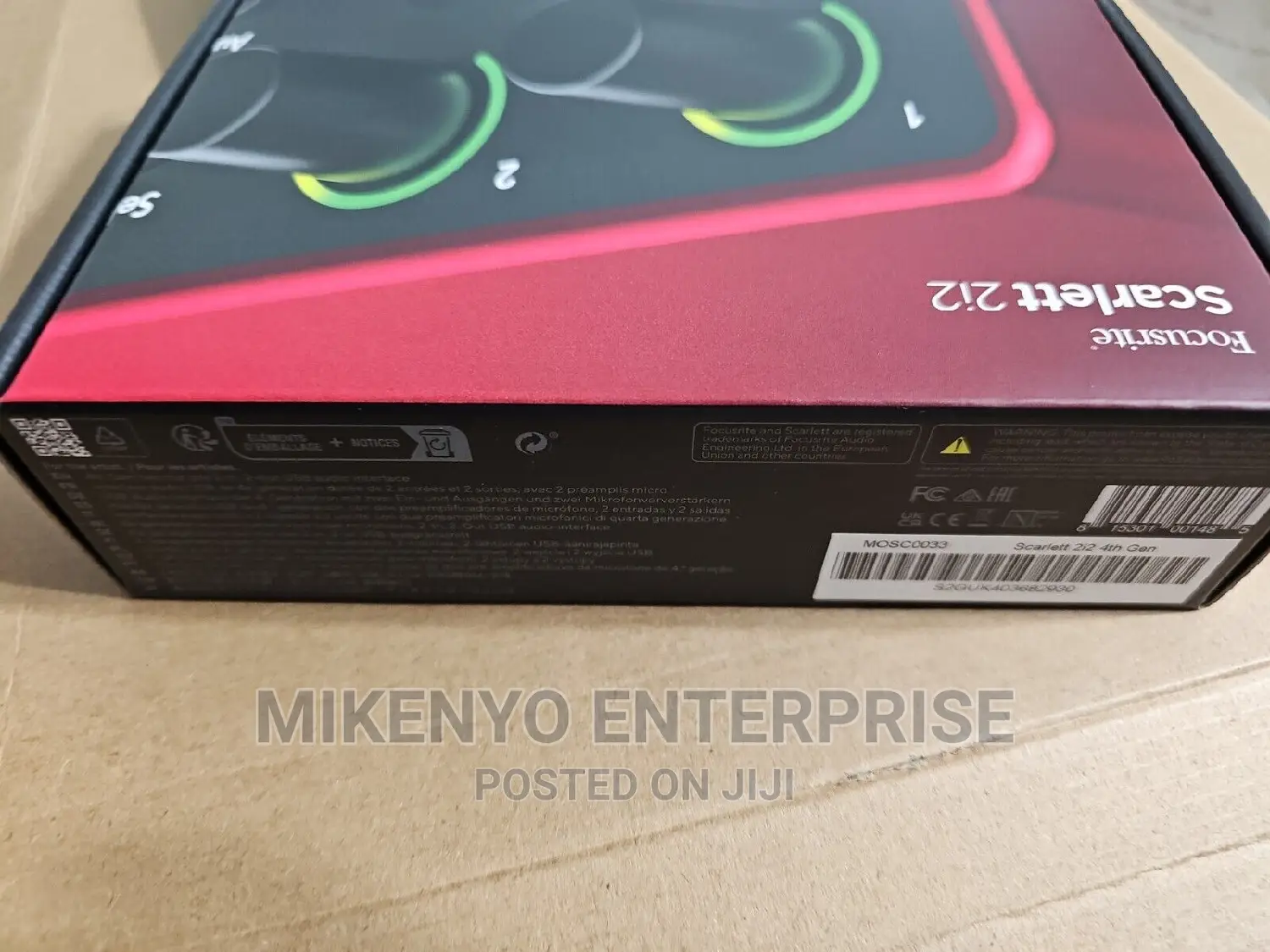 Focusrite Scarlett 2i2 4th Gen Usb Audio Interface