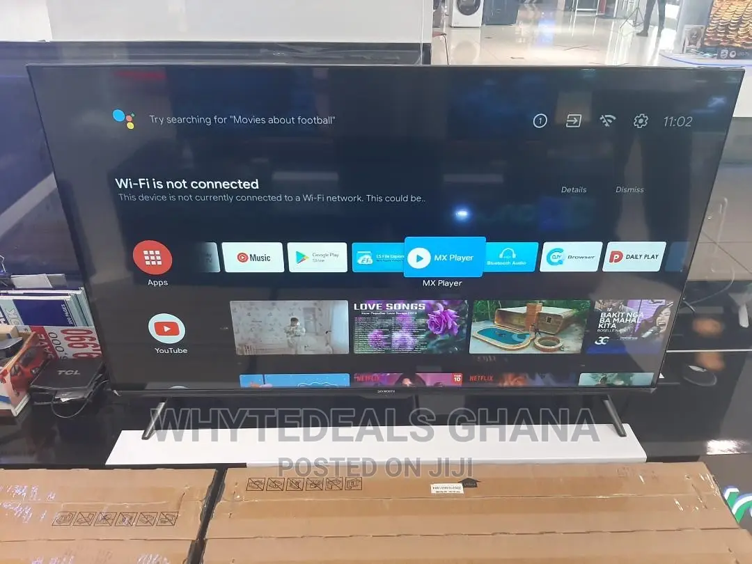 55" Skyworth Smart Uhd Led Tv|Android|Netflix|Voice-Cont