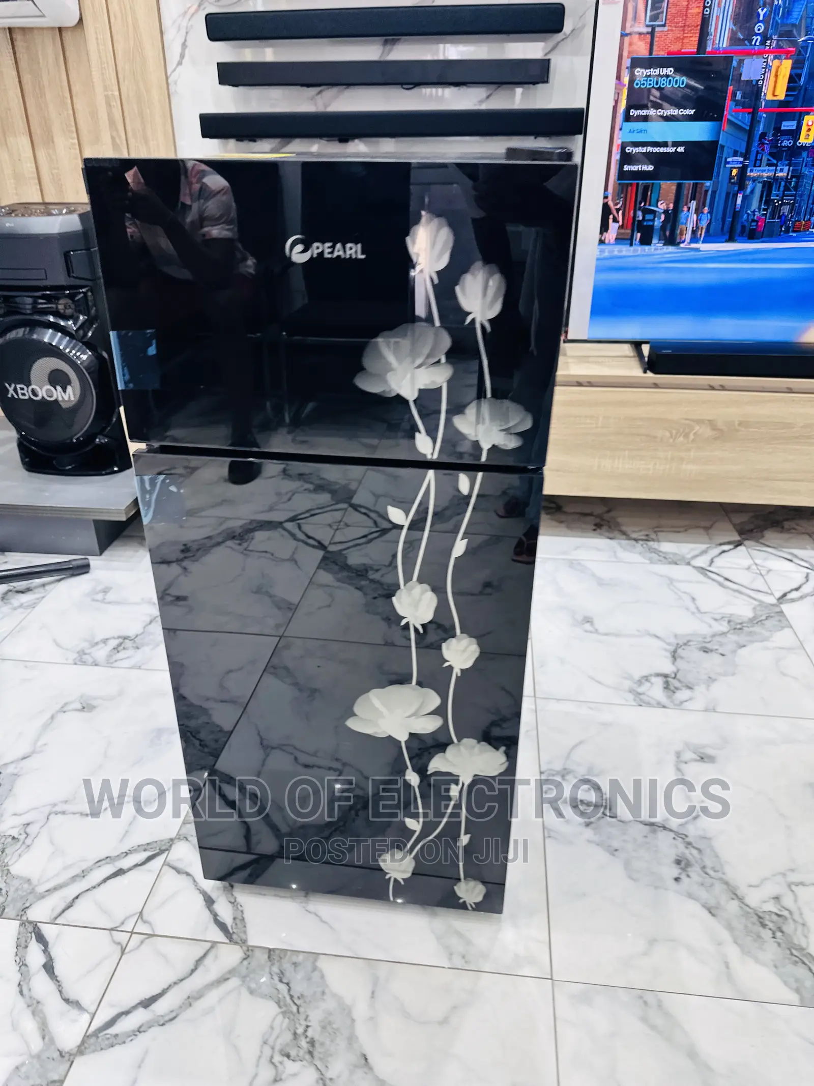 Mini Double Door Fridge Pearl 16T