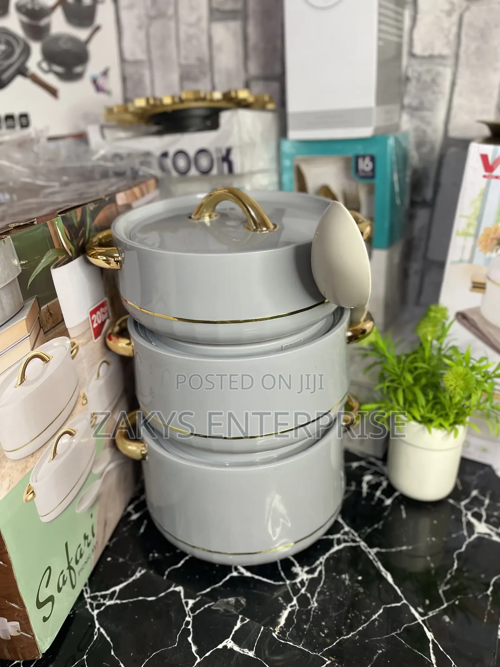 Stylish Insulated Food Warmer 3set