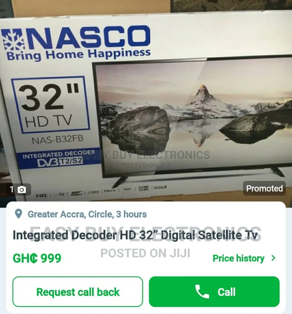 Integrated Decoder HD 32” Digital Satellite Tv