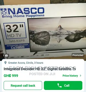Integrated Decoder HD 32” Digital Satellite Tv
