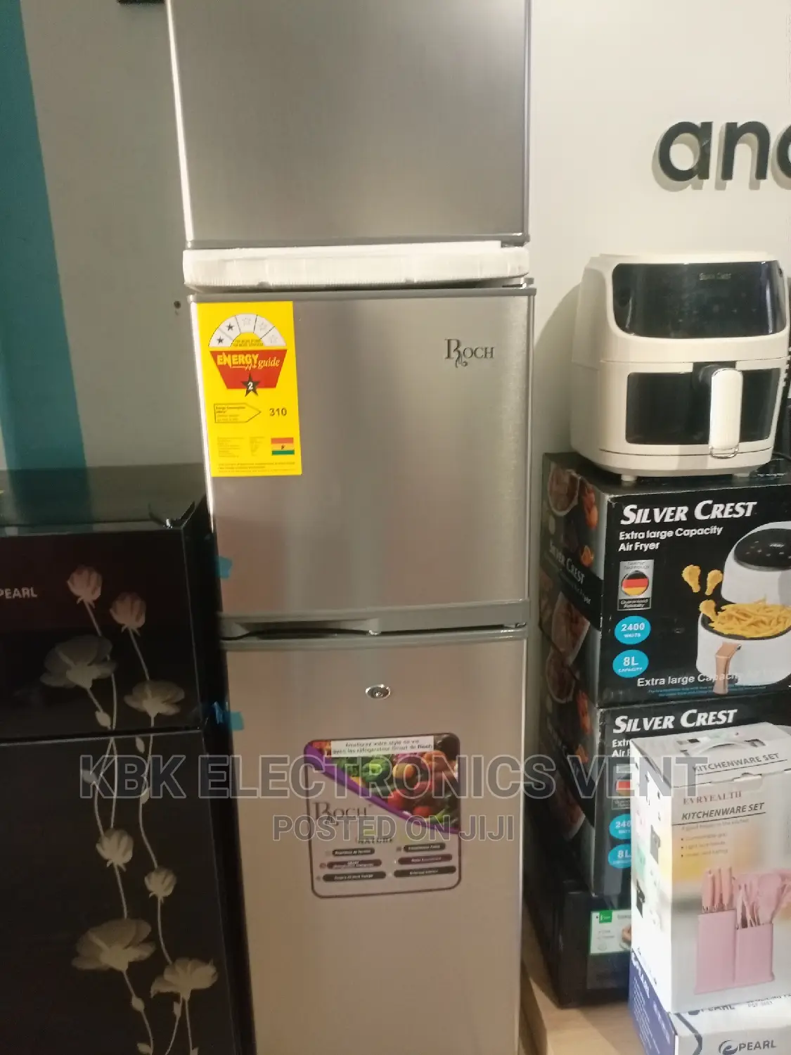 Roch 138ltr Double Door Refrigerator
