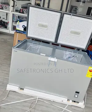 Doubledoor Chestfreezer Nasco Nas-500fl-Dd Electric Gray