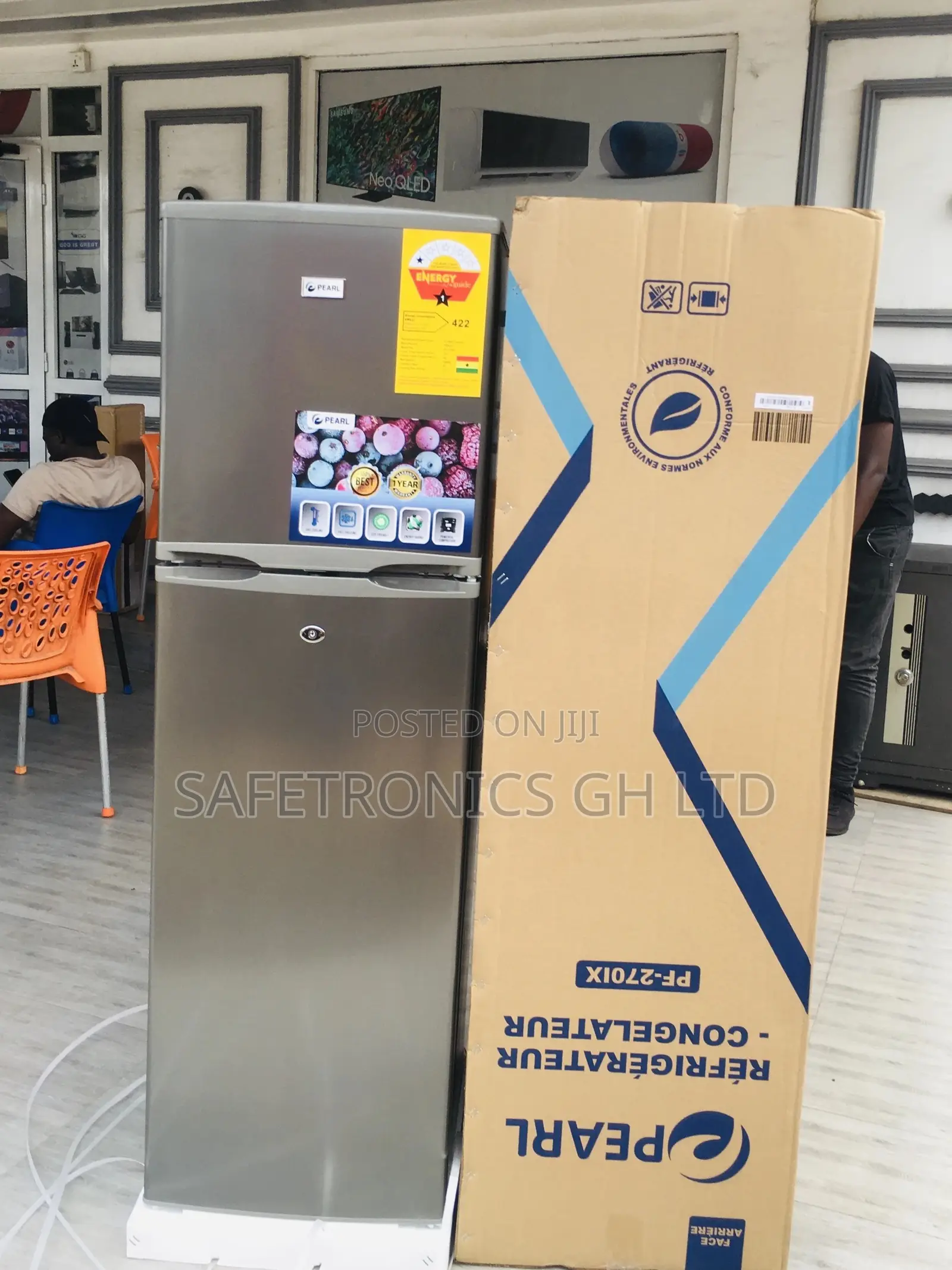 Grab Pearl Topfreezer Doubledoor Pf-270ix 166 Liters Fridge