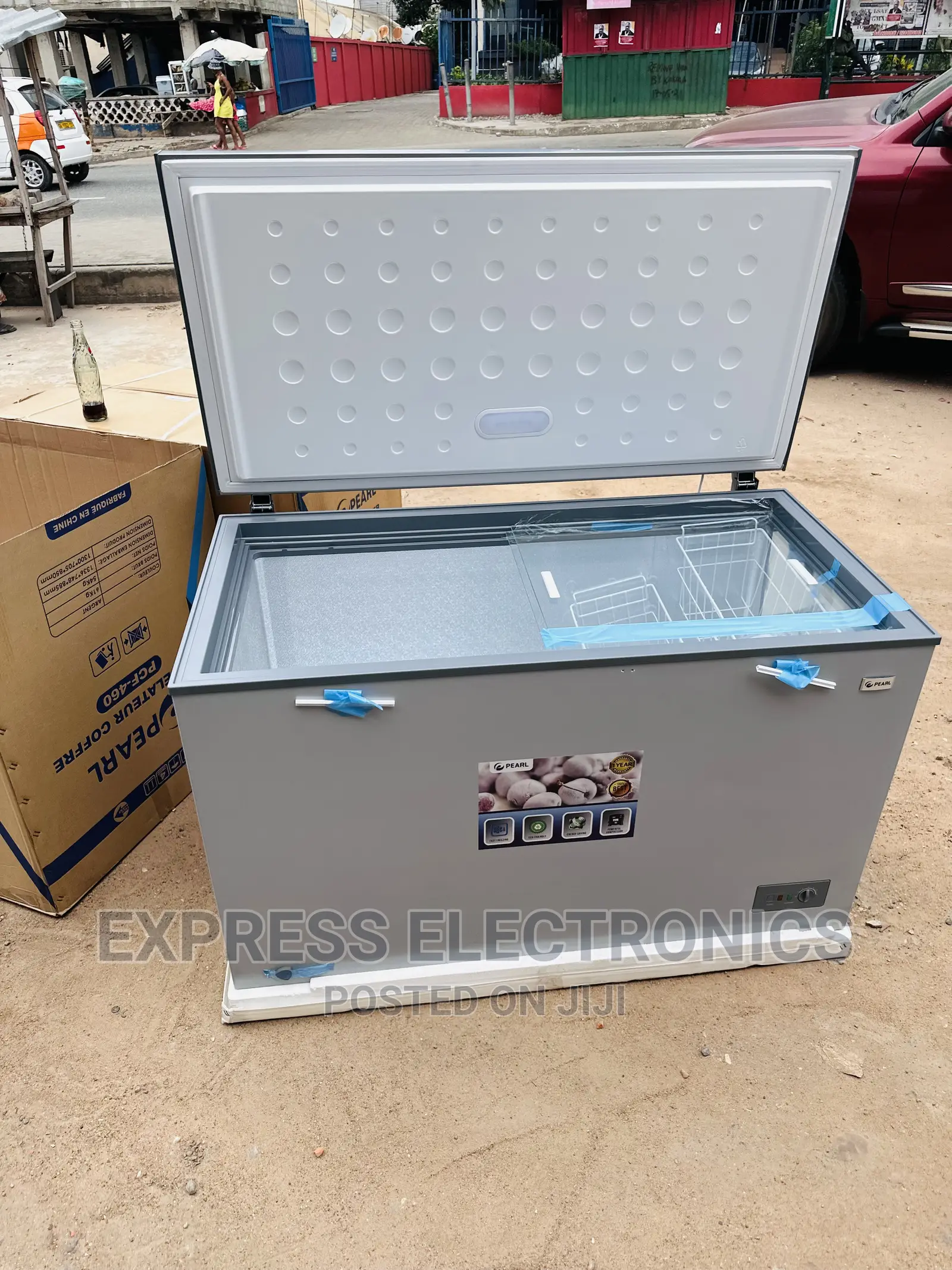 Exclusive Sleek PCF-380(316)Ltrs—Chest Freezer Pearl