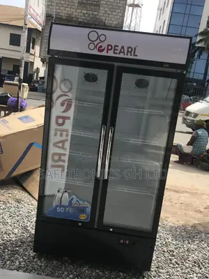 Great Display PVC-662-2B Doubledoor Pearl Glass Fridge