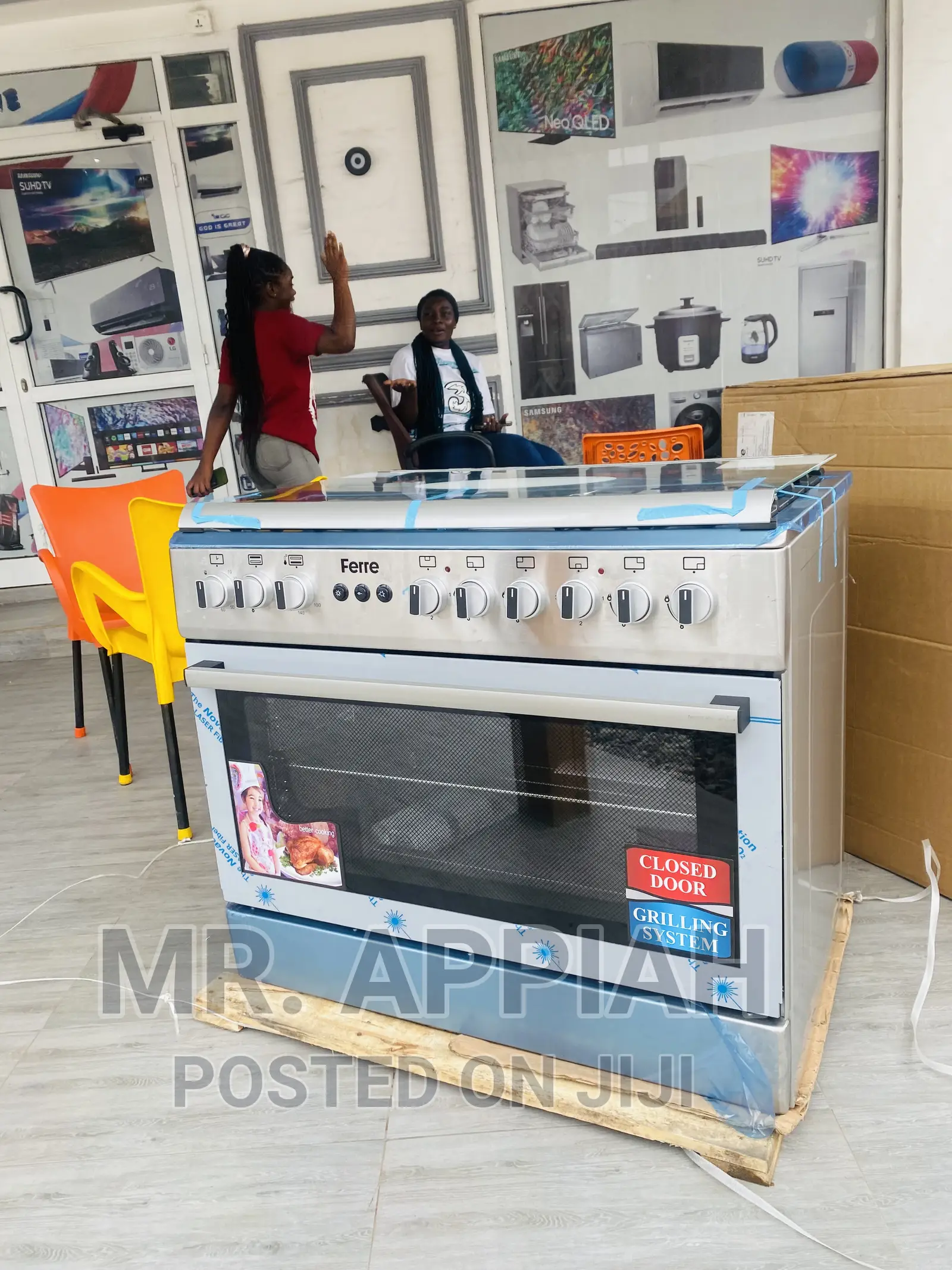 Adorable Ferre 5 Gas Burner + Oven and Grill(60x90).