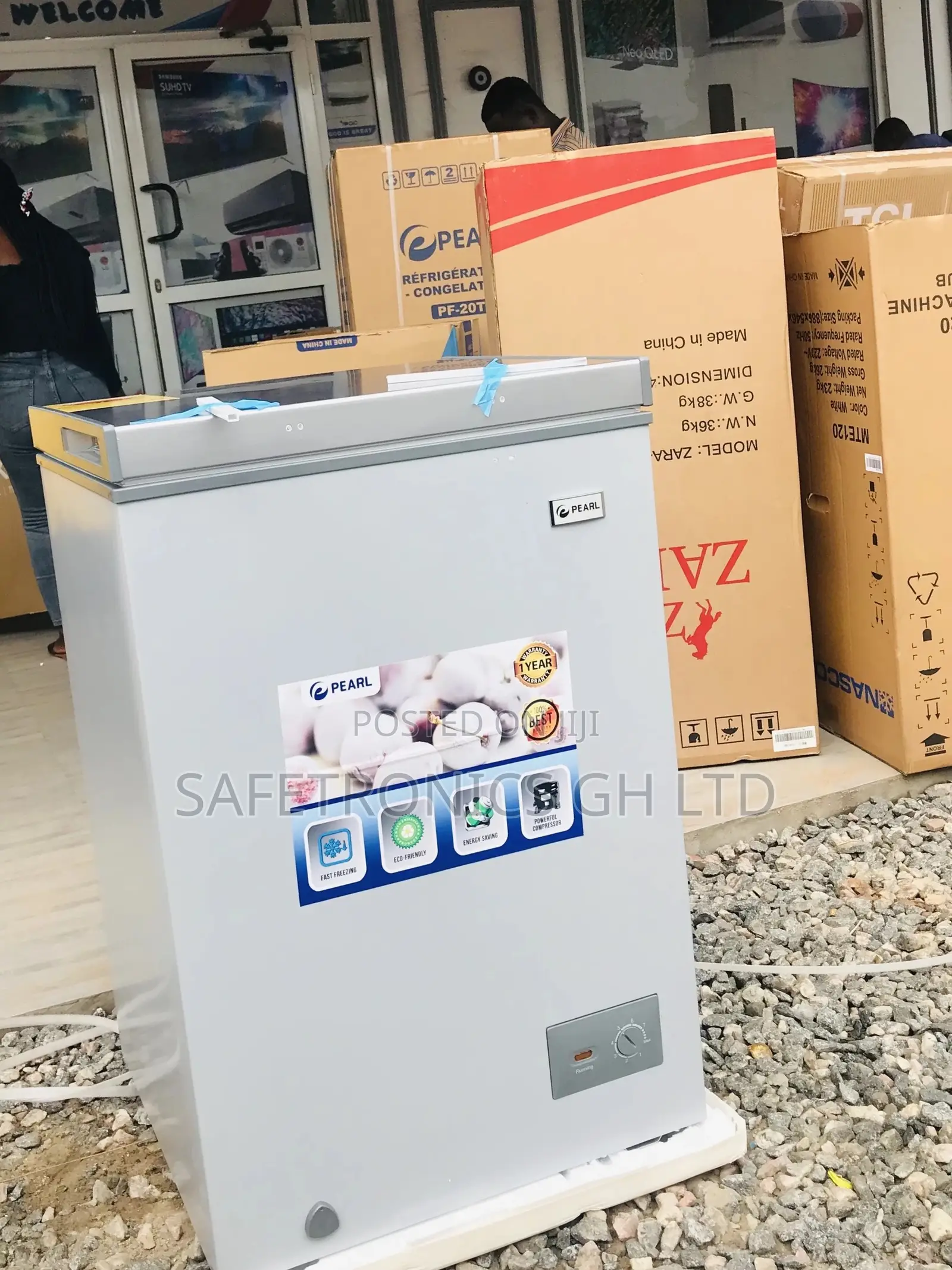 Chestfreezer Electric Pearl PCF-127 100 Liters Singledoor