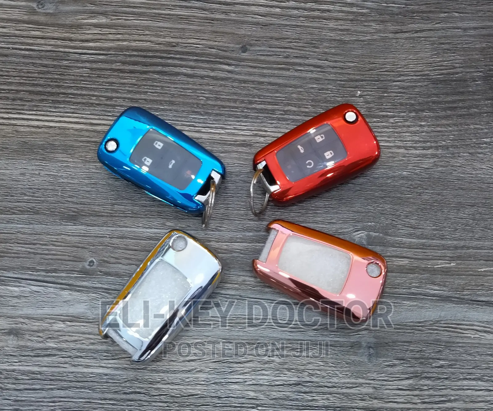 Colorful TPU Car Key Cases With Hook For Chevrolet Flip Key
