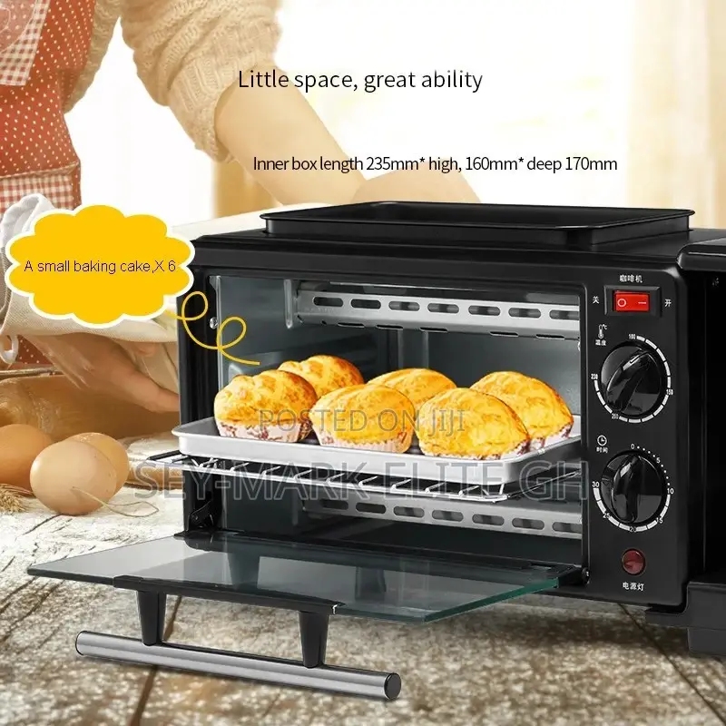 3 in 1 Toaster Fryer and Coffee Maker Electric Breakfast Mac