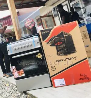 Oven With Grill Ferre 4 Gas Burner Electric Cooker 60x60